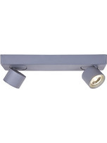 Aca Led Δίφωτο Φωτιστικό Οροφής - Τοίχου 10W 3000K Γκρι (RA33LEDS32GY)