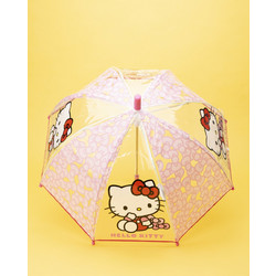 παιδική ομπρέλα διαφανής hello kitty για κορίτσι