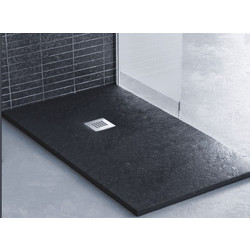 Sanitec A217 Ντουζιέρα Flat Ανάγλυφη (πέτρινη Υφή) 110x80x44cm