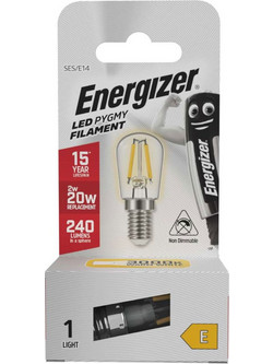 Energizer BEC Λάμπα Filament LED Pigmy (Fridger) 2W E14 240lm 3000K Θερμό Λευκό
