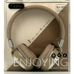 GJBY GJ-30 Ασύρματα Bluetooth Ακουστικά On Ear Καφέ