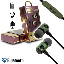 Ασύρματα Ακουστικά Bluetooth Sports Wireless Headset, AZ-25, σε πράσινο χρώμα