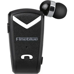 Fineblue F-V2 Ακουστικό Bluetooth In Ear Πέτου Black