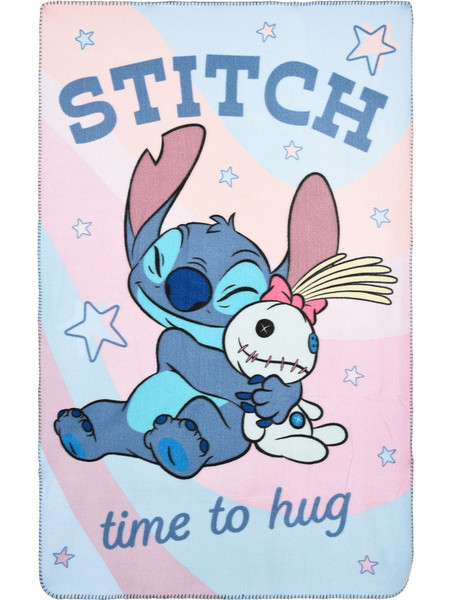 Disney Lilo and Stitch Time to Hug fleece blanket 100x150cm
