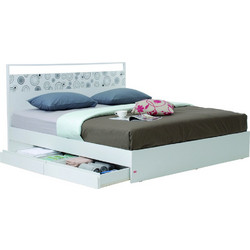 Keleman Ideo-Body Κρεβάτι Υπέρδιπλο Μελαμίνης Λευκό 205x187cm 120007412/7870/6/UX