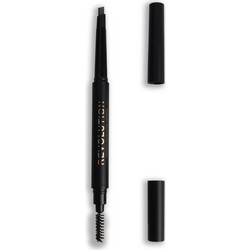 Makeup Revolution Duo Brow Definer Medium Brown Μολύβι Φρυδιών 0.15gr
