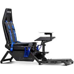 Next Level Racing Bοeing Flight Καρέκλα Gaming Υφασμάτινη με Υποπόδιο Μαύρη NLR-S027