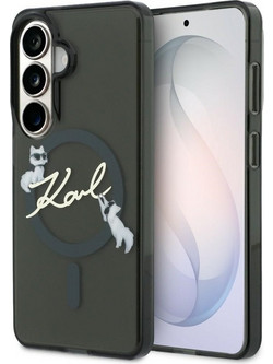 Karl Lagerfeld IML KC Script MagSafe Case Black (Samsung Galaxy S26)