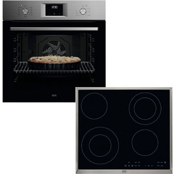 AEG Φούρνος Ηλεκτρικός Άνω Πάγκου 72lt 60cm OA5AB21SM με Κεραμικές Εστίες HK634021XB