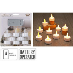 ΚΕΡΙΆ ΑΤΜΟΣΦΑΙΡΙΚΟΎ ΦΩΤΙΣΜΟΎ LED TEALIGHT SET OF 8PCS AX5991650