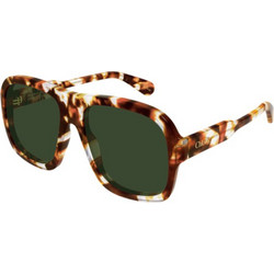 Chloe CH0331S 004 Γυναικεία Γυαλιά Ηλίου Aviator Κοκάλινα Ταρταρούγα με Πράσινο Φακό