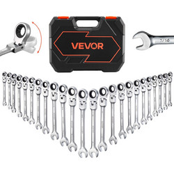 VEVOR Σετ Κατσαβιδιών Flex-Head με Καρυδάκια, 24 Τεμάχια SAE & Metric, 72 Δοντιών, Cr-V Ατσάλι, με Θήκη Αποθήκευσης ZXBSTZYTS24PXGDIW001V0