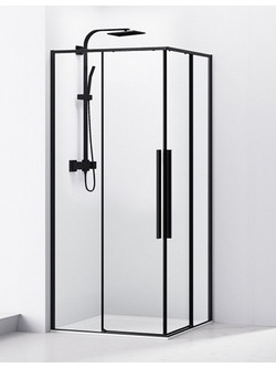 ΓΩΝΙΑΚΗ ΣΥΡΟΜΕΝΗ ΚΑΜΠΙΝΑ ΝΤΟΥΖΙΕΡΑΣ 800x800x1950mm