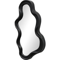 Καθρέπτης Liquid pp σε μαύρη απόχρωση 26x2.7x39εκ