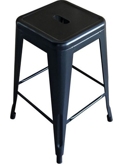 RELIX Σκαμπό Bar H.65cm, Στοιβαζόμενο, Μέταλλο Βαφή Μαύρο