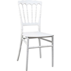 Καρέκλα Napoleon pakoworld pp λευκή 38,5x46,5x89εκ