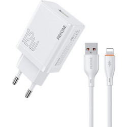 WK WP-U76 Φορτιστής με Καλώδιο Lightning με Θύρα USB-C 18W White