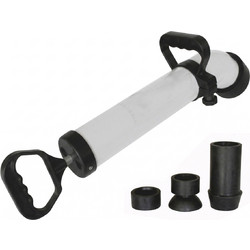 TURBO PLUS CLE-10 Αποφρακτική τρόμπα σωλήνων με 3 αντάπτορες CLE-10