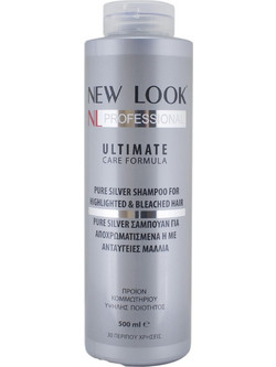 New Look Ultimate Care Formula Pure Silver Σαμπουάν για Προστασία Χρώματος & Επανόρθωση για Βαμμένα Μαλλιά 500ml