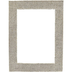 Κορνίζα Linear 034275 15x20cm Off White Γυαλί,Polyresin