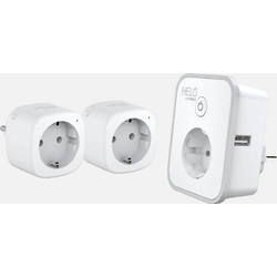 Σετ Έξυπνων Πριζών Wi-Fi Strong HELO-PLUSB-TRIPLE-EU - Σετ 3 τμχ, 16A 3680W & Διπλό USB
