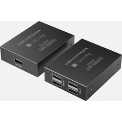 Techly IUSB-EXTEND1504P Επεκτάτης USB 2.0 4 Θυρών - 150 m σε Cat.6 & Προστασία ESD