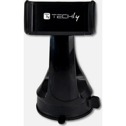 Techly I-SMART-VENT51 Βάση Smartphone Παρμπρίζ - Πιάστρα 54-80 mm & Βεντούζα Ασφάλισης