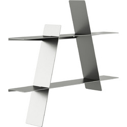 Ράφι A-Shelf Medium Silver Ατσάλι L46xD9xH52 Cm ANDERSEN FURNITURE