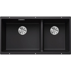 Blanco Subline 480/320-U Υποκαθήμενος Νεροχύτης Γρανίτη Black 525993 85.5x46cm