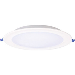 POWERTECH LED φωτιστικό downlight PT-1559, 9W, Φ116x25mm, 4000K, 765lm, λευκό