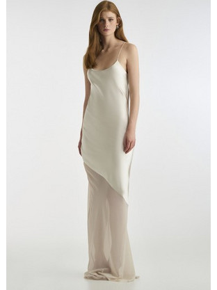 Satin Long Dress