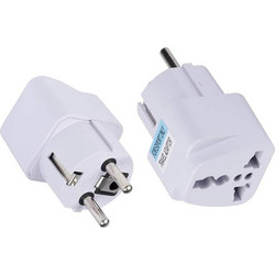 Techsuit(R) Travel Adapter(C524) for UK/US/AU to EU 10A, 250V - White