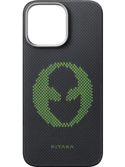 Pitaka x Aries Tactile Woven Case, Alien - iPhone 16 Pro - (KI1601AL)