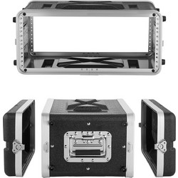 VEVOR Rack Case 4U, βάθος 310 mm, από ABS, με αποσπώμενο μπροστινό και πίσω καπάκι SLCZJJX4U14INEEV8001V0