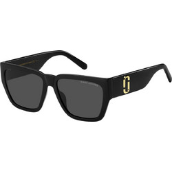 Marc Jacobs MARC646/S 807 Γυναικεία Γυαλιά Ηλίου Τετράγωνα Κοκάλινα Μαύρα με Μαύρο Polarized Φακό