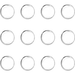 HOME USE στοπ πόρτας HUH-0264, αυτοκόλλητο, PU πλαστικό, 25x10mm, διάφανο, 12τμχ