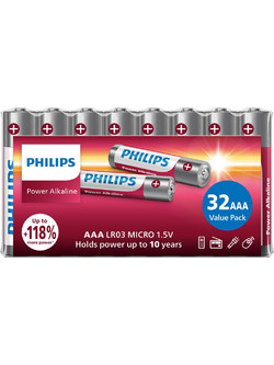 Philips Power Alkaline AAA 32τμχ