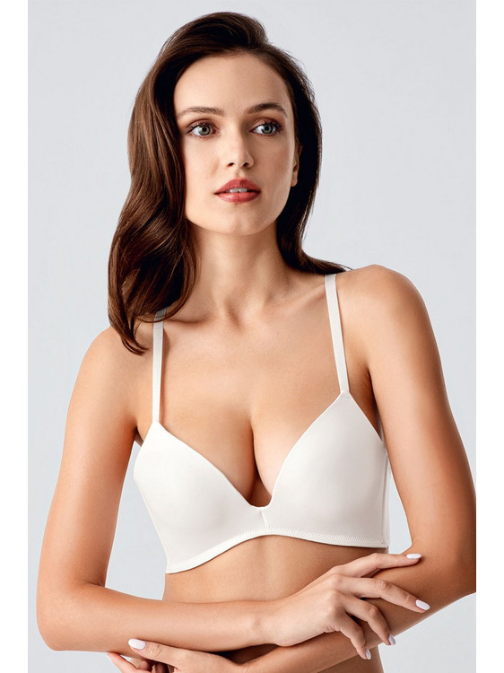 New Bra Lingerie Σουτιέν Push Up χωρίς Μπανέλα Εκρού NB1795-2