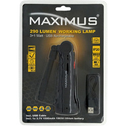 Duracell Maximus Επαναφορτιζόμενος Φακός Εργασίας Led IP20 290lm