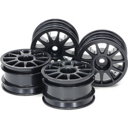 M-CHASSIS 11-SPOKE WHEELS (BLACK, 4PCS ) - TAMIYA 51665