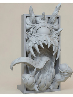 Άβαφη 3D Φιγούρα Book Nook Collection Watcher Digital Sculpture για Βάψιμο DIY (Δώρο τα Χρώματα)