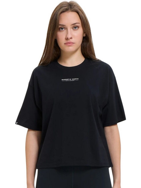 Magnetic North Womens Crop T-Shirt Black A62002