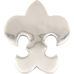 Liberta-Maison Fleur de Lis Σουβέρ 19x16x2cm Αλουμίνιο Ασημί 016955