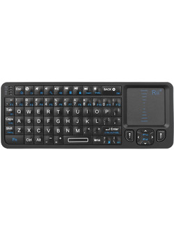RIITEK ασύρματο mini πληκτρολόγιο K06, backlit, Bluetooth/2.4GHz, μαύρο