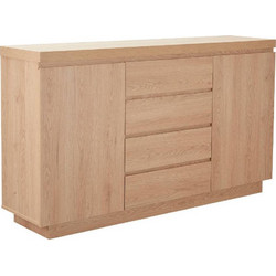 DRUVO ΜΠΟΥΦΕΣ 2ΠΟΡΤΕΣ 4ΣΥΡΤΑΡΙΑ ΦΥΣΙΚΟ 160x39x92cm LIBERTA 05-0822