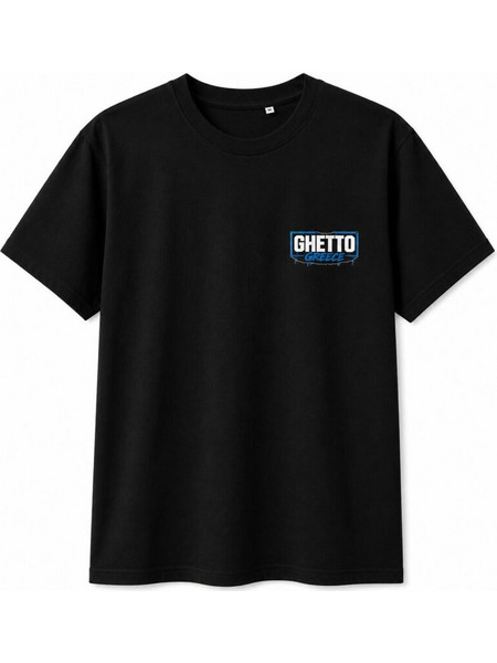 GHETTO GREECE Logo T-Shirt Black - Regular Fit | 100% Cotton