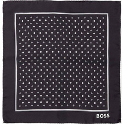 Μαντήλι BOSS H-POCKET SQ-222 Printed Pocket Square Silk Black