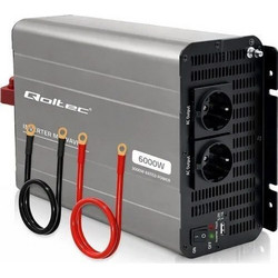 Qoltec Qoltec Ms Wave Power Inverter 12v To 230v 3000/6000w Usb Compatible Lifepo4 Gel Agm