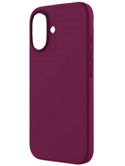 Θήκη για iPhone 16 Silky and Soft Touch Silicone σε Κερασί Cherry Θήκη πλάτης Σιλικόνη