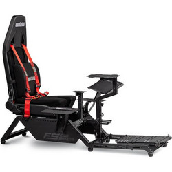 Next Level Racing Καρέκλα Gaming Υφασμάτινη με Υποπόδιο Μαύρη NLR-S018